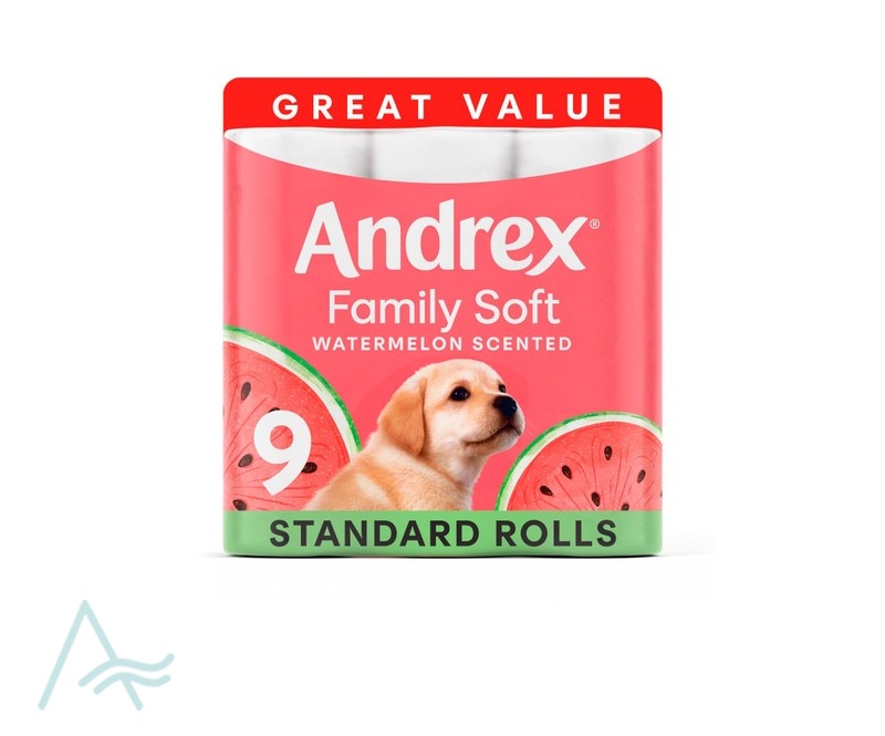 ANDREX FAMILY SOFT WATERMELON TOILET TISSUE